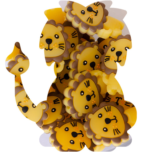 Silicone Lion Bead