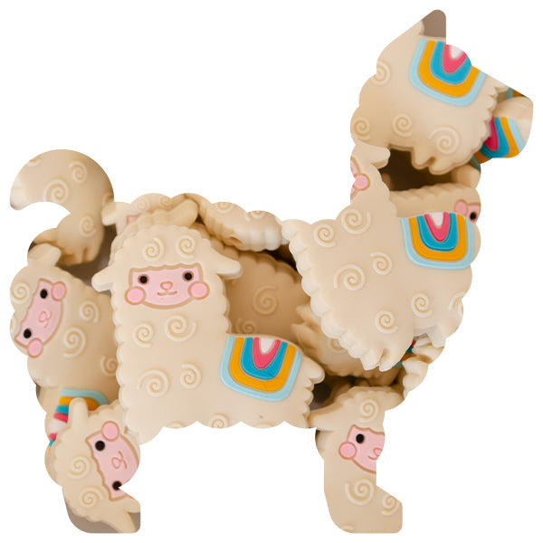 Silicone Llama Beads