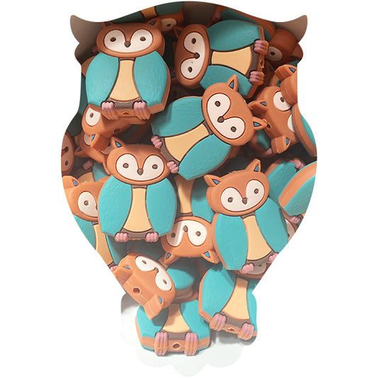 Silicone Owl Beads