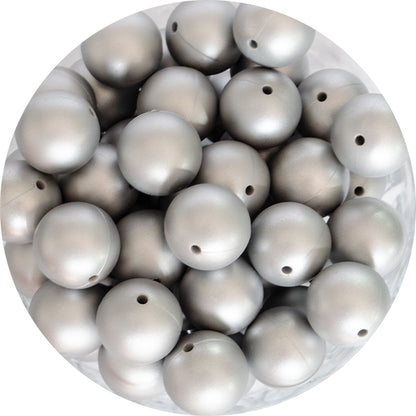 Silicone Painted Metallic Beads