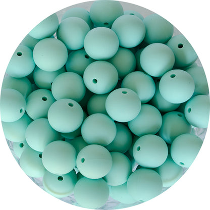 9mm Silicone Round Bead | Aruba Blue