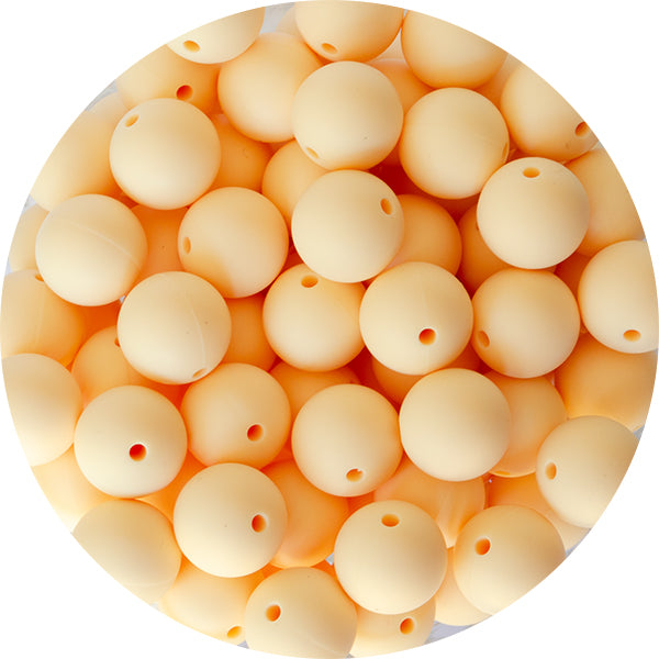 9mm Silicone Round Bead | Beige