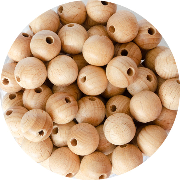 Beech Wood Round Beads