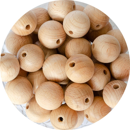 Beech Wood Round Beads