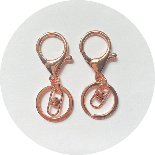 Keyring & Clip - Rose Gold