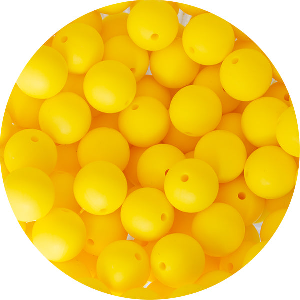 15mm Silicone Round Bead