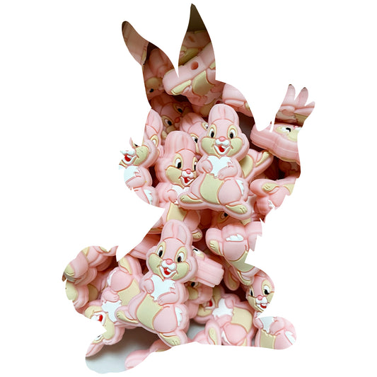 Silicone Thumper Rabbit Bead