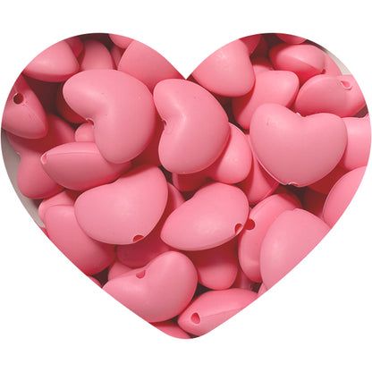 Silicone Valentine's Heart Bead