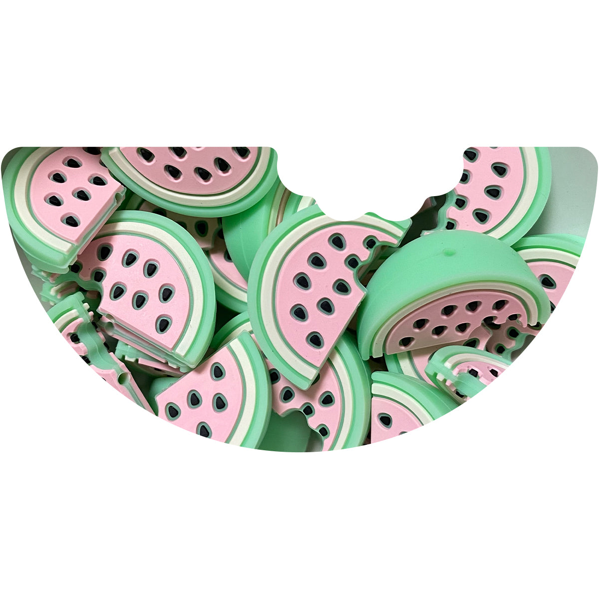 Silicone Watermelon Beads