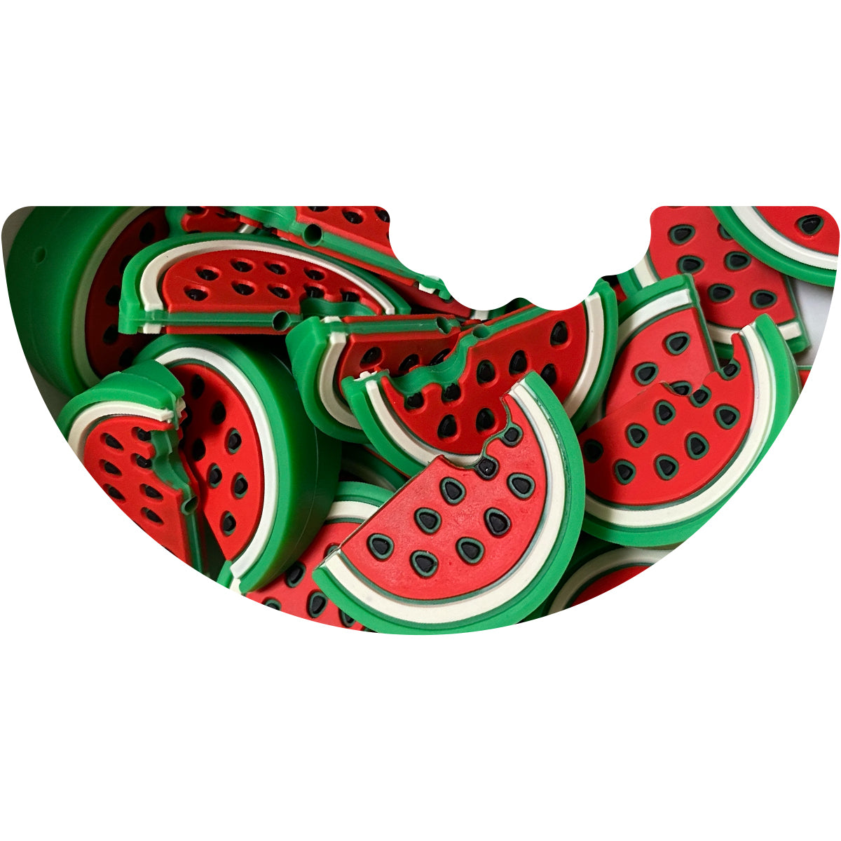 Silicone Watermelon Beads