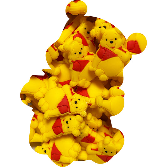 Silicone Winnie the Pooh Beads