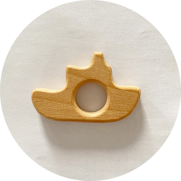 Beech Wooden Teether - Boat