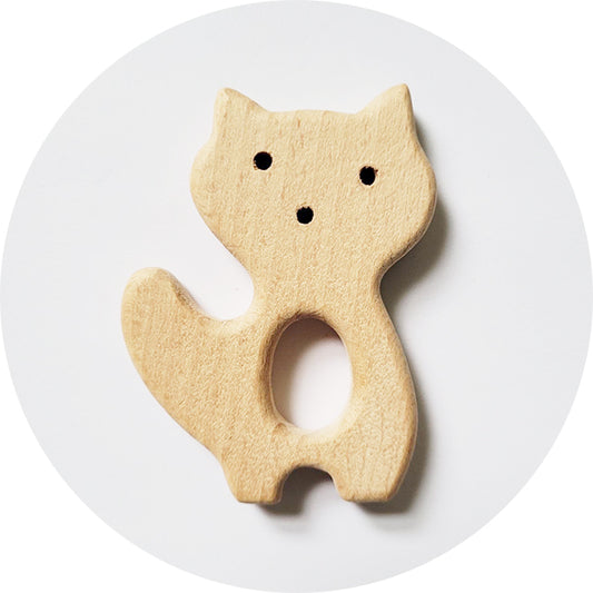 Beech Wooden Teether - Racoon