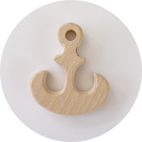 Beech Wooden Teether - Anchor