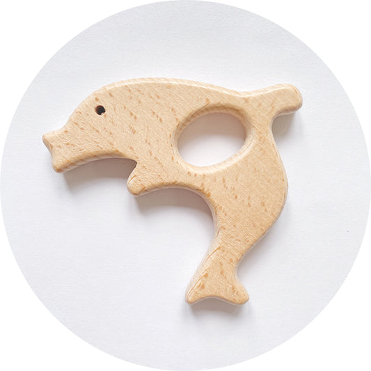 Beech Wooden Teether - Dolphin