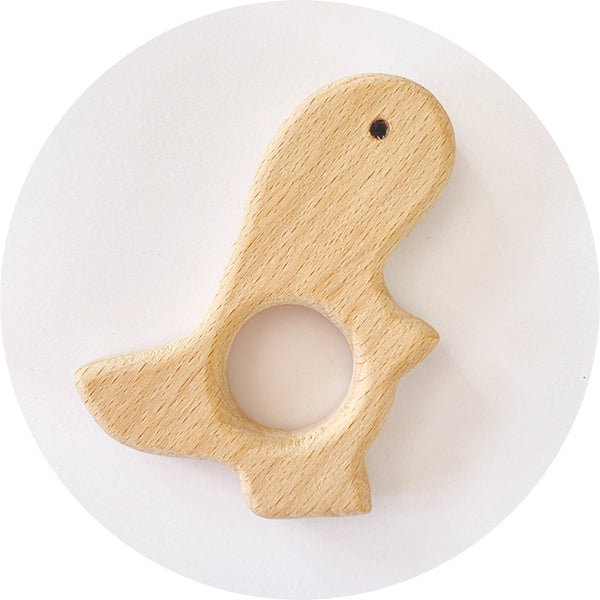 Beech Wooden Teether - T-Rex